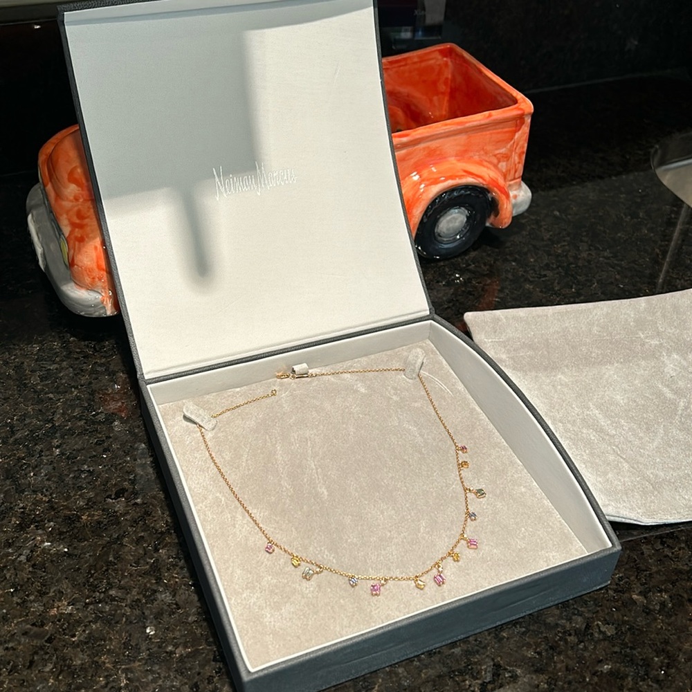 Suzanne Kalan bold pastel sapphire cascade necklace - Picture 2 of 14